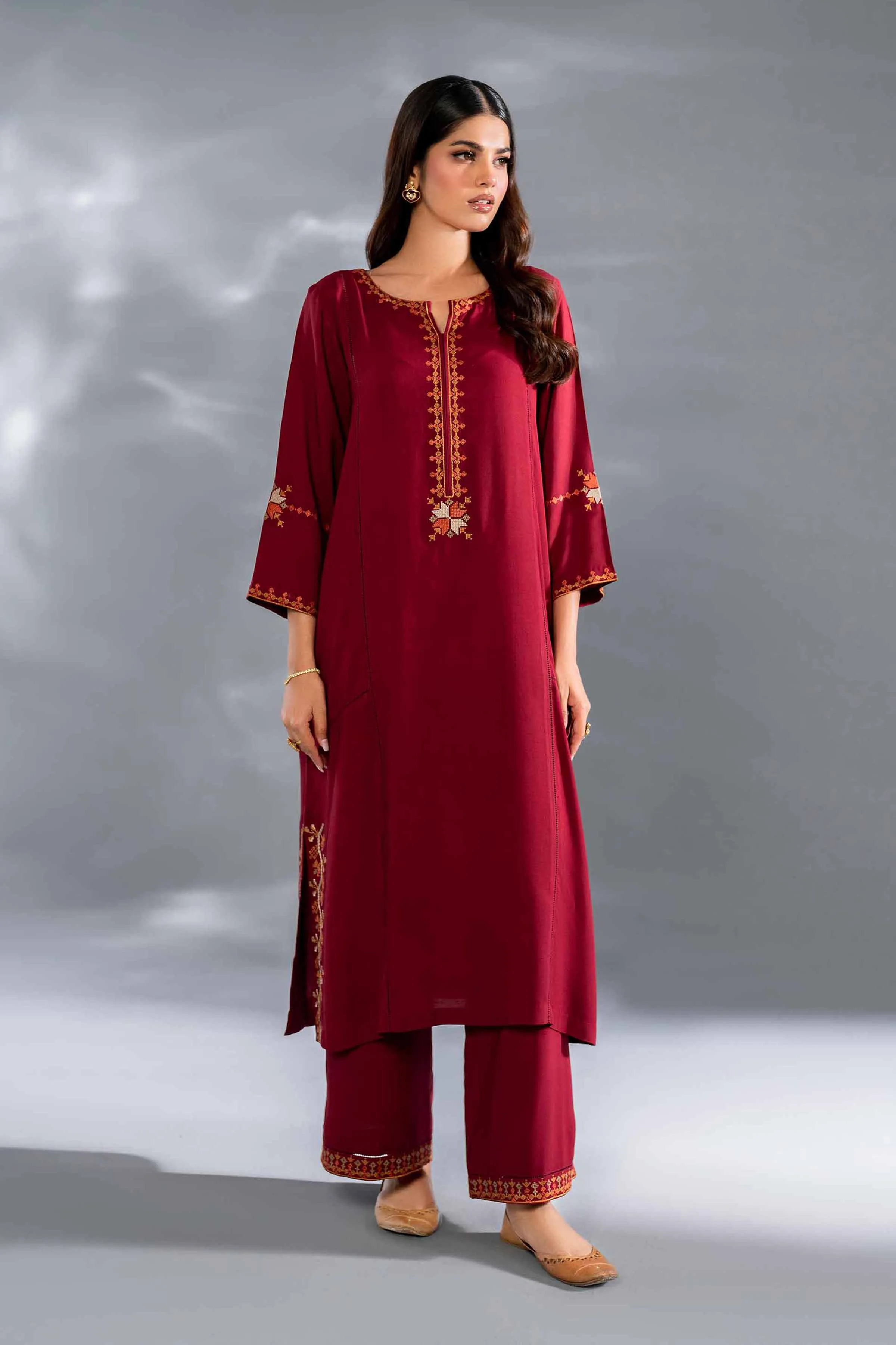 2 Piece - Printed Embroidered - KFW24-115