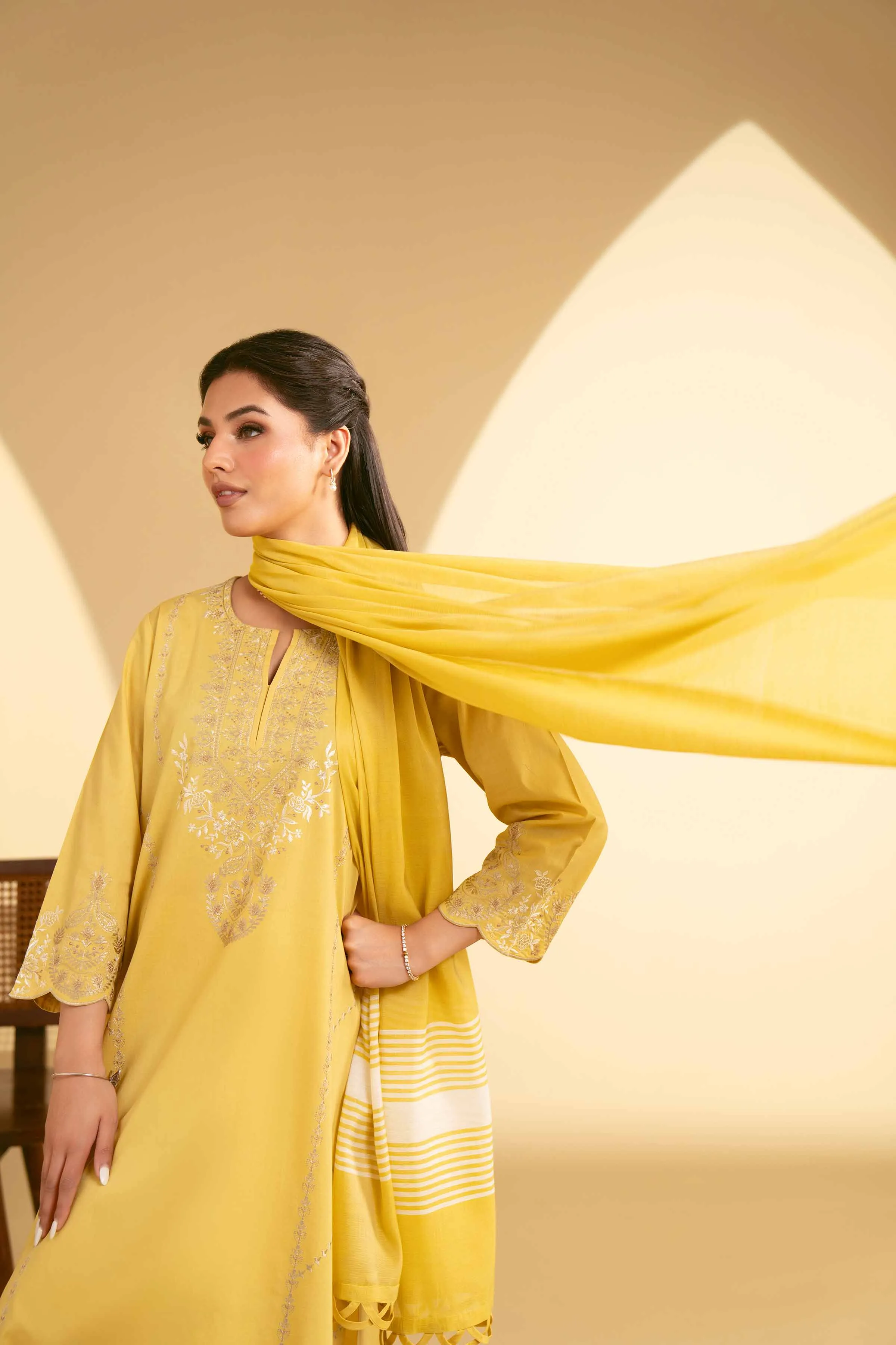 3 Piece - Embroidered Suit - KFE25-62