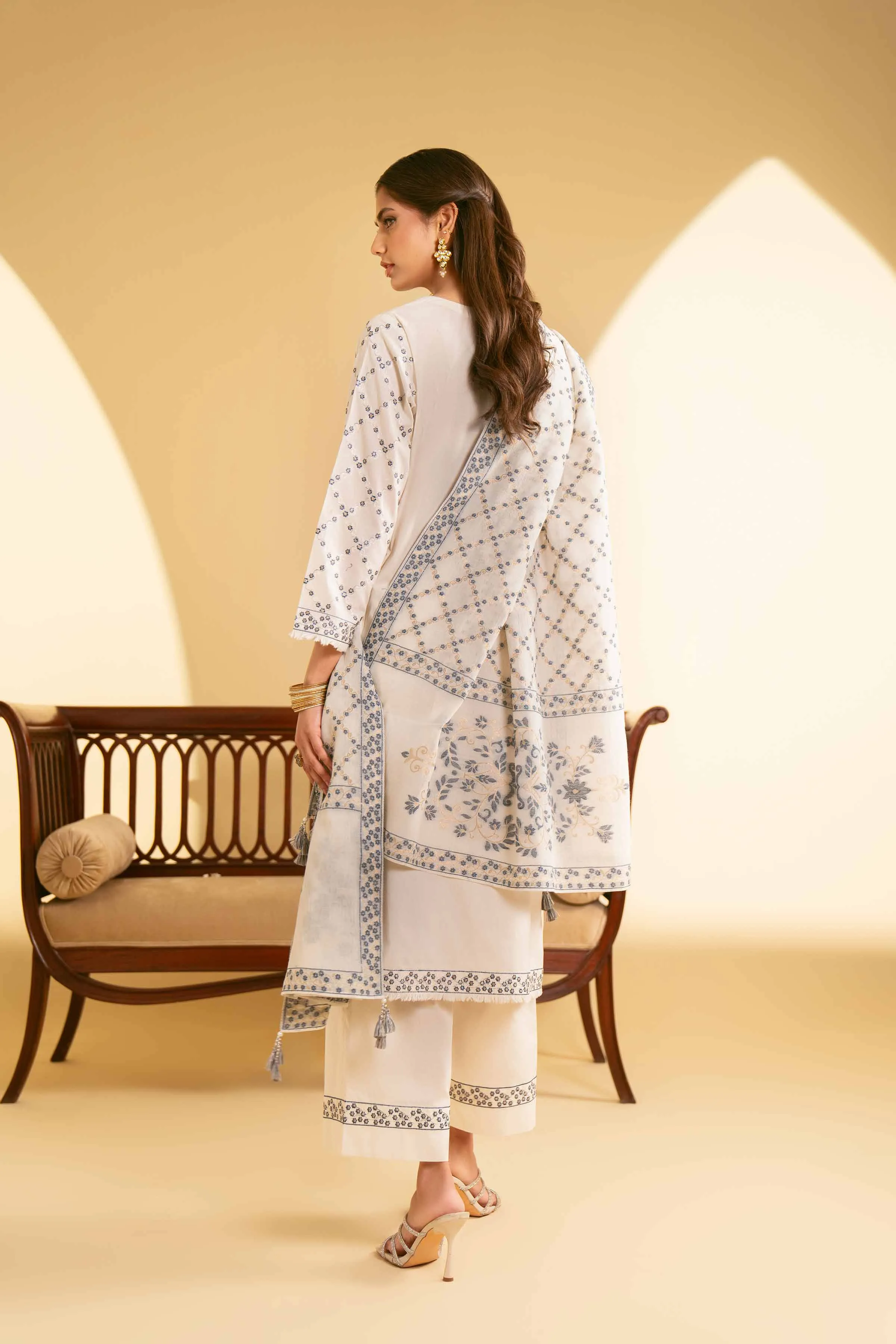 3 Piece - Embroidered Suit - KFE25-90