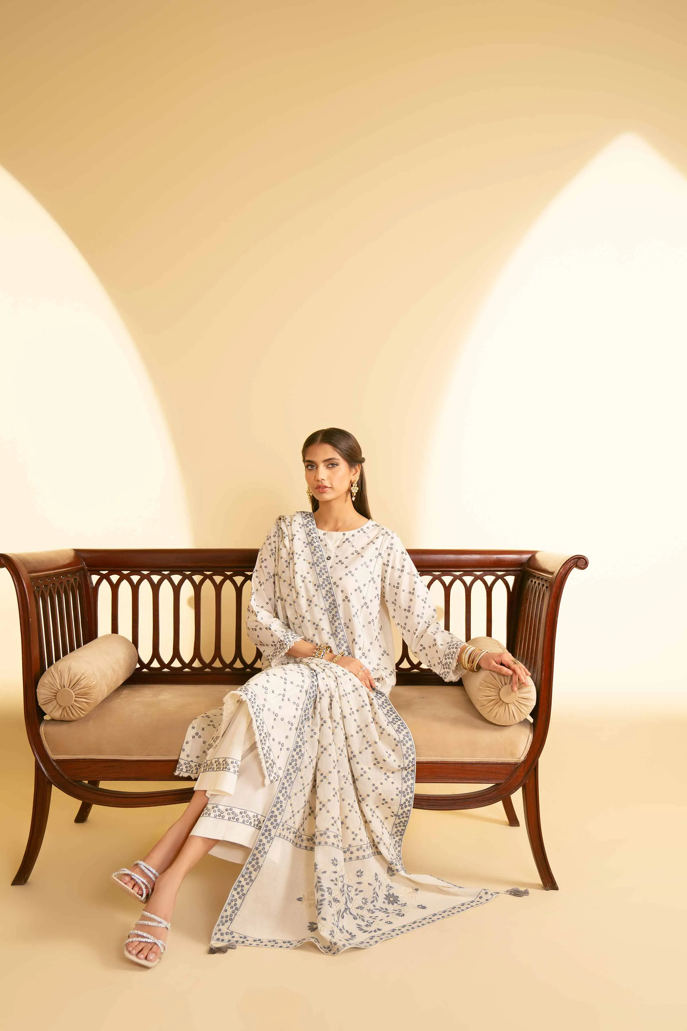 3 Piece - Embroidered Suit - KFE25-90