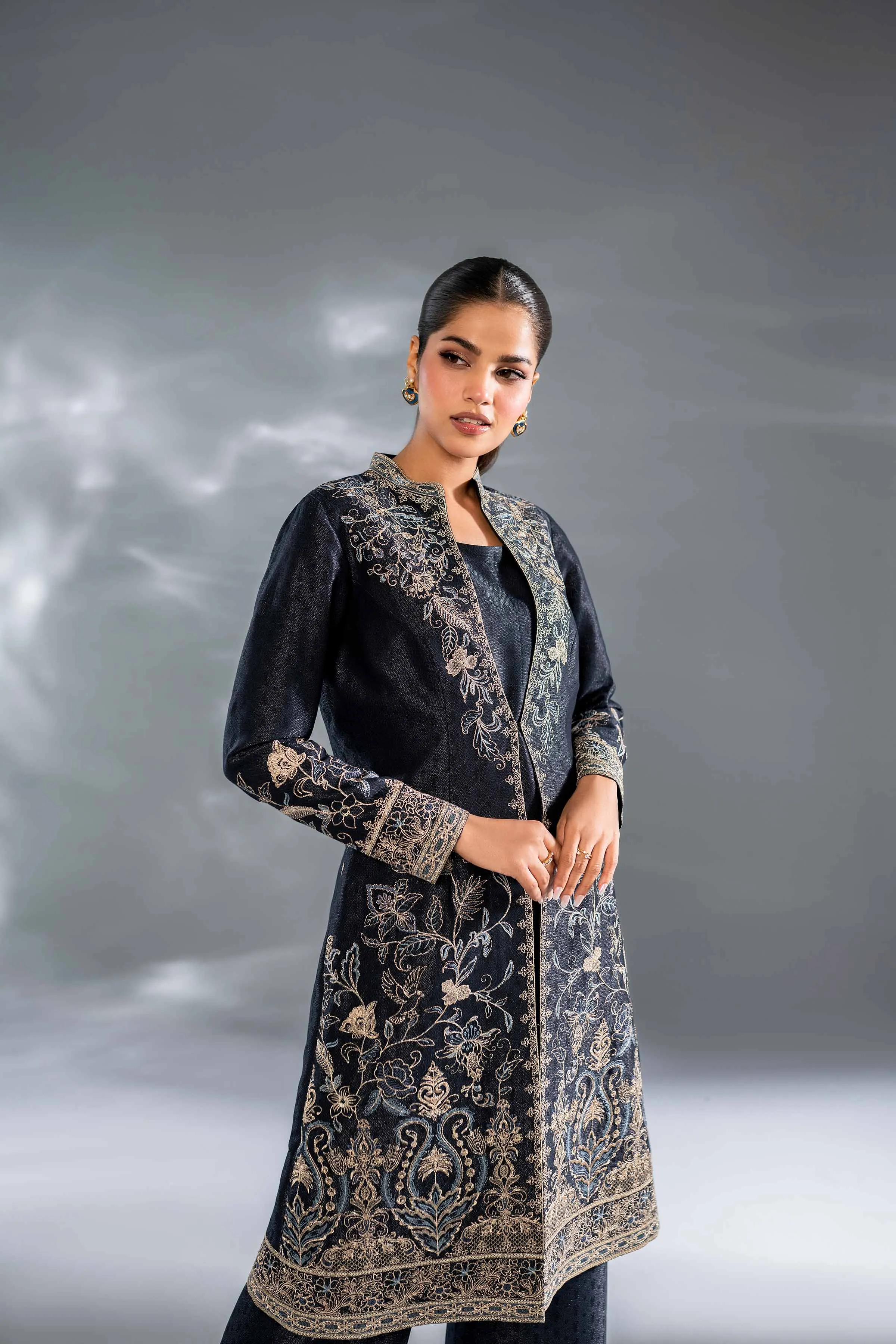 3 Piece - Embroidered Suit - KFW24-130