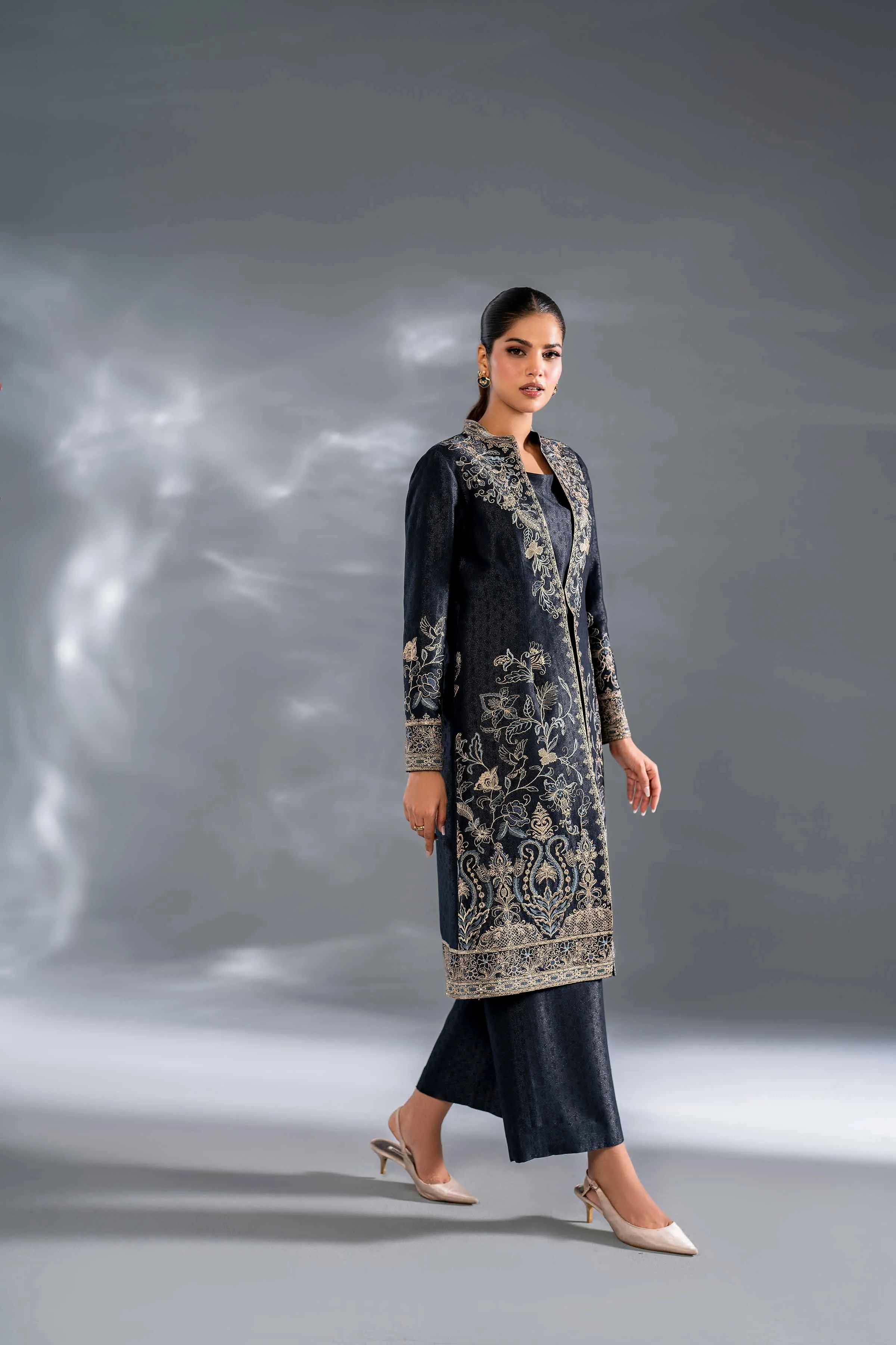 3 Piece - Embroidered Suit - KFW24-130