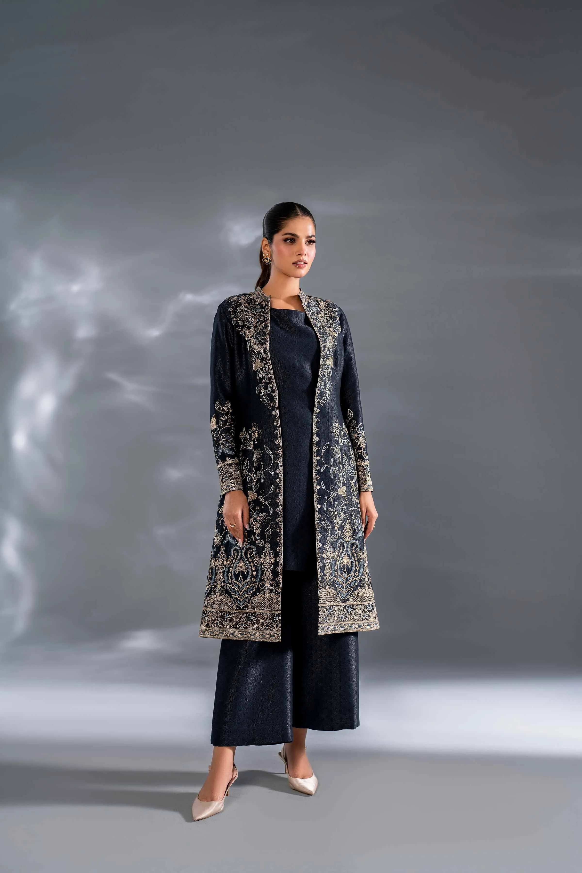 3 Piece - Embroidered Suit - KFW24-130