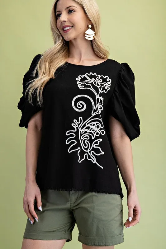 A Wonderful Day Linen Top