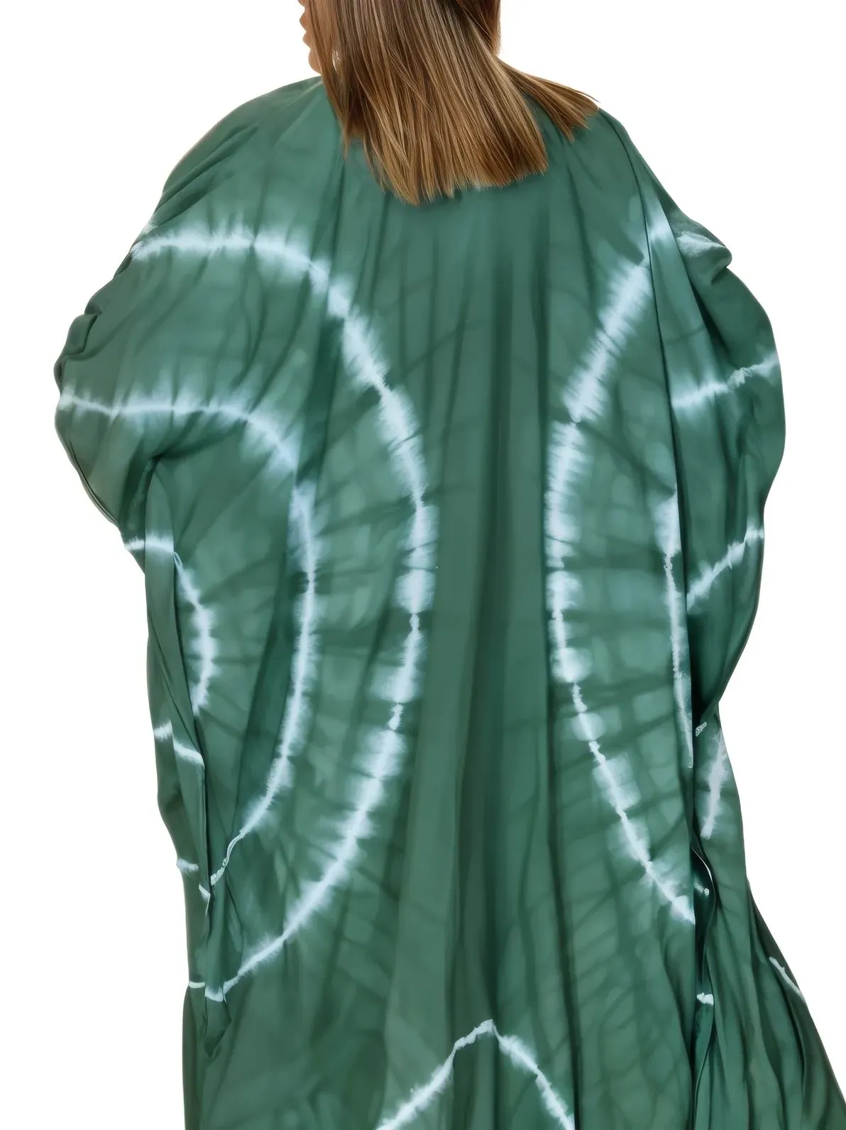 Antiqued Green Boho Tie-Dye Cardigan | Cozy & Chic