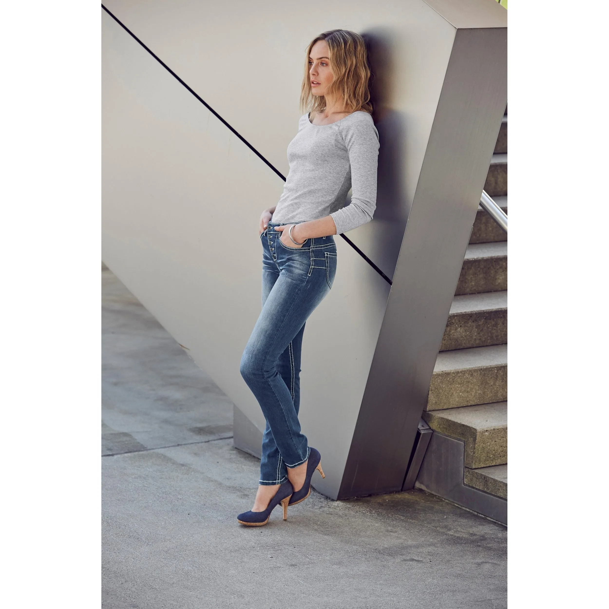 Arizona Blue Worn Slim Fit Jeans