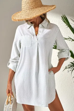 Beach Time Stripe Tunic/Cover Up
