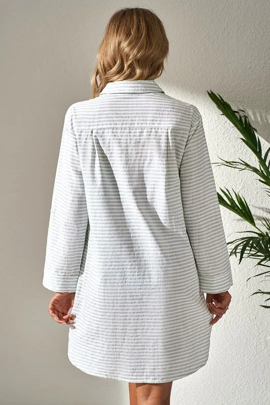 Beach Time Stripe Tunic/Cover Up