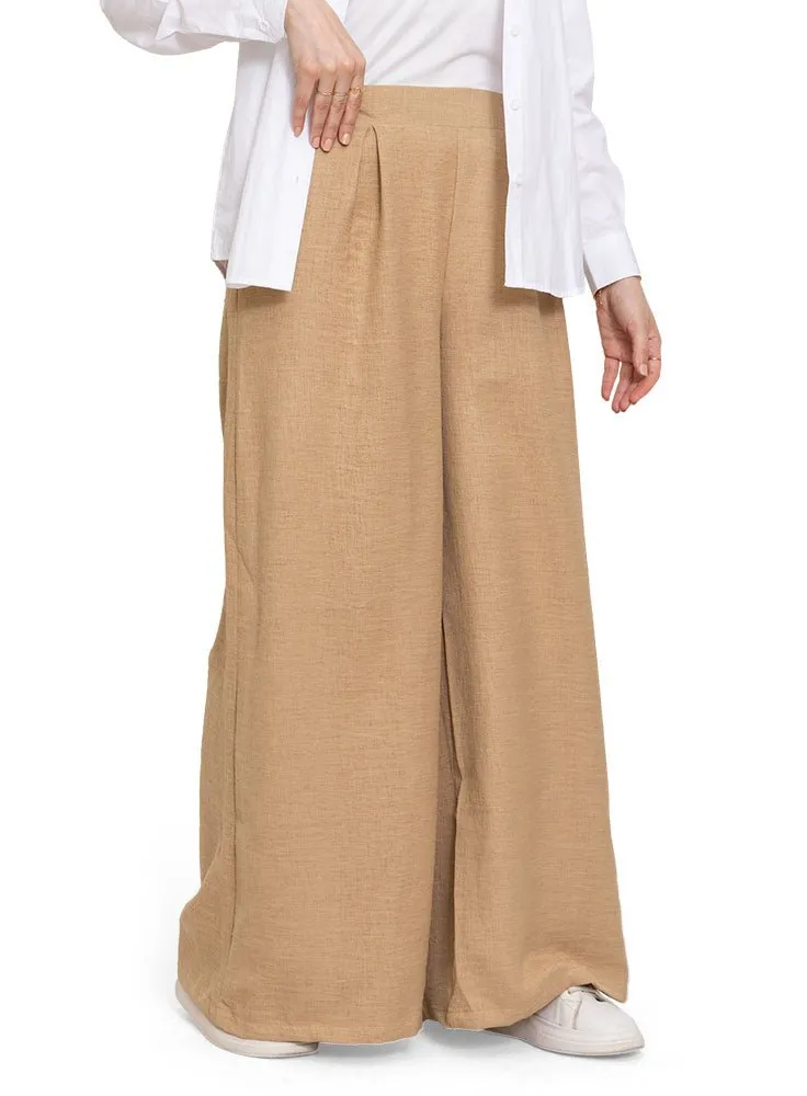Beige Linen2-Wide Leg