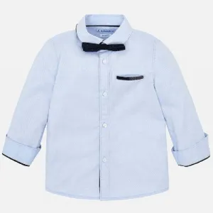 Blue shirt & bow tie