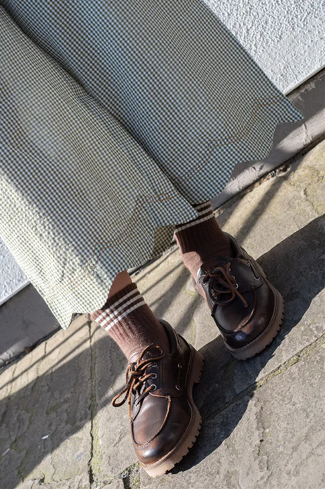 Bonté Aide Green Gingham Trousers