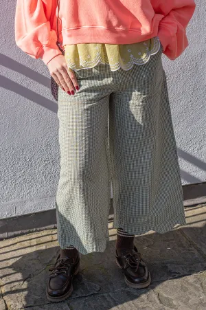 Bonté Aide Green Gingham Trousers