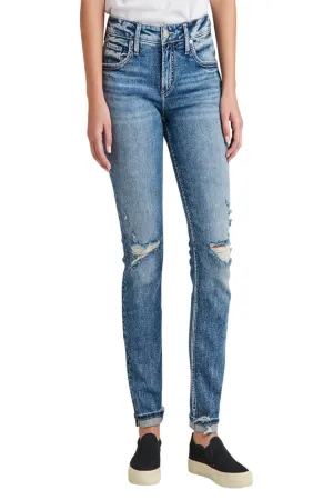 Boyfriend Mid Rise Slim Leg Jean