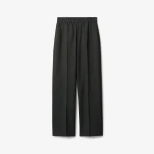 BURBERRY STRIPED WOOL TROUSERS