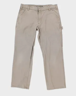 Carhartt Greige Relaxed Fit Trousers - W36 L30