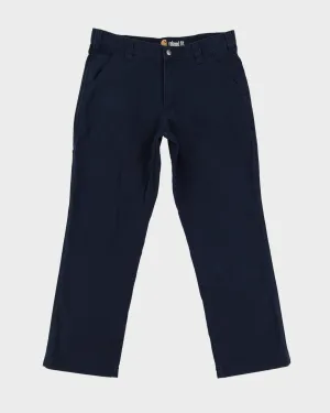 Carrhartt Navy Relaxed Fit Work Trousers - W34 L30