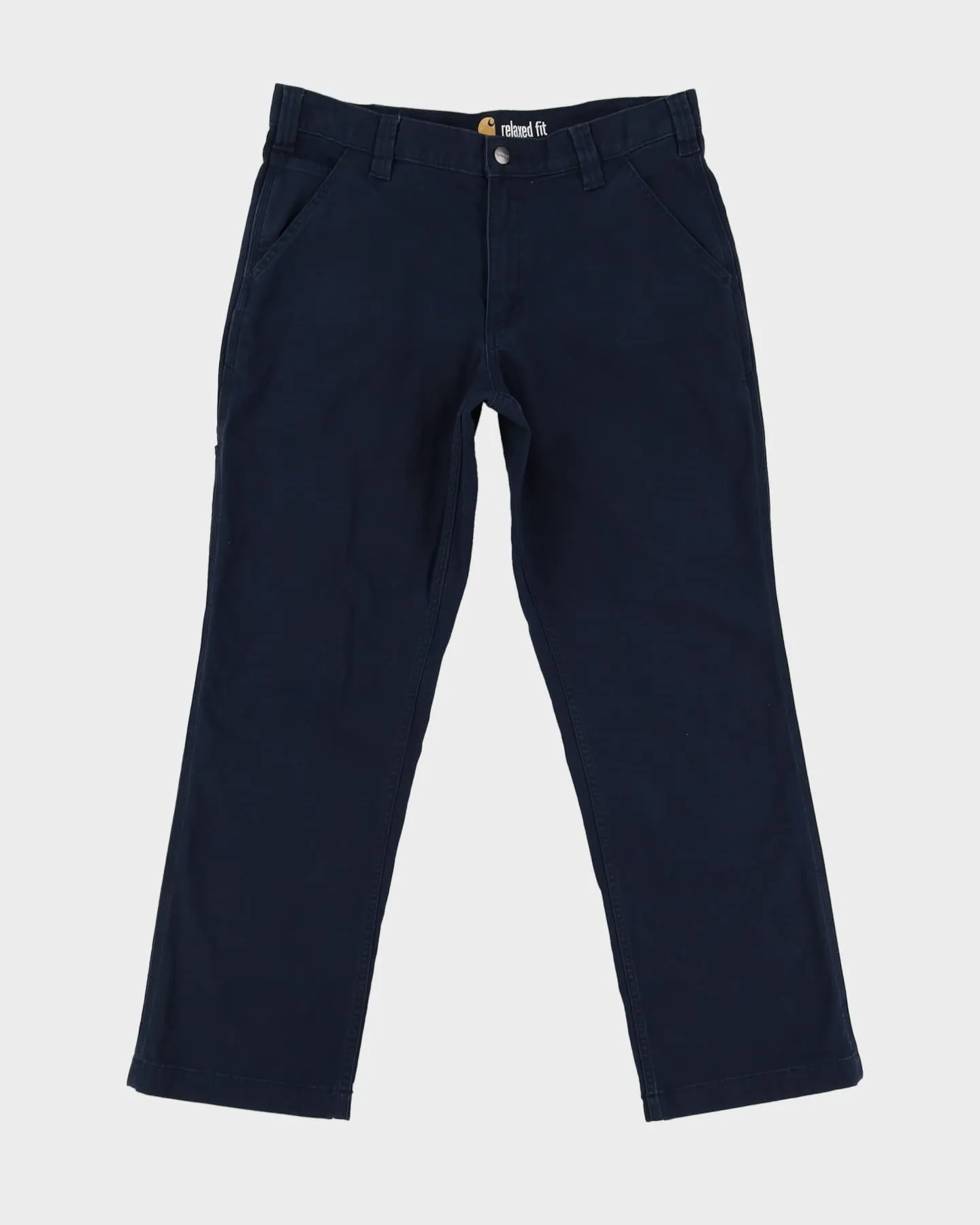 Carrhartt Navy Relaxed Fit Work Trousers - W34 L30