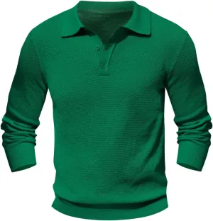 Cotton Long Sleeve Shirt Men Long Sleeved Shirt Mens Polo T Shirts Trucker Shirts for Men Men's Quarter Zip