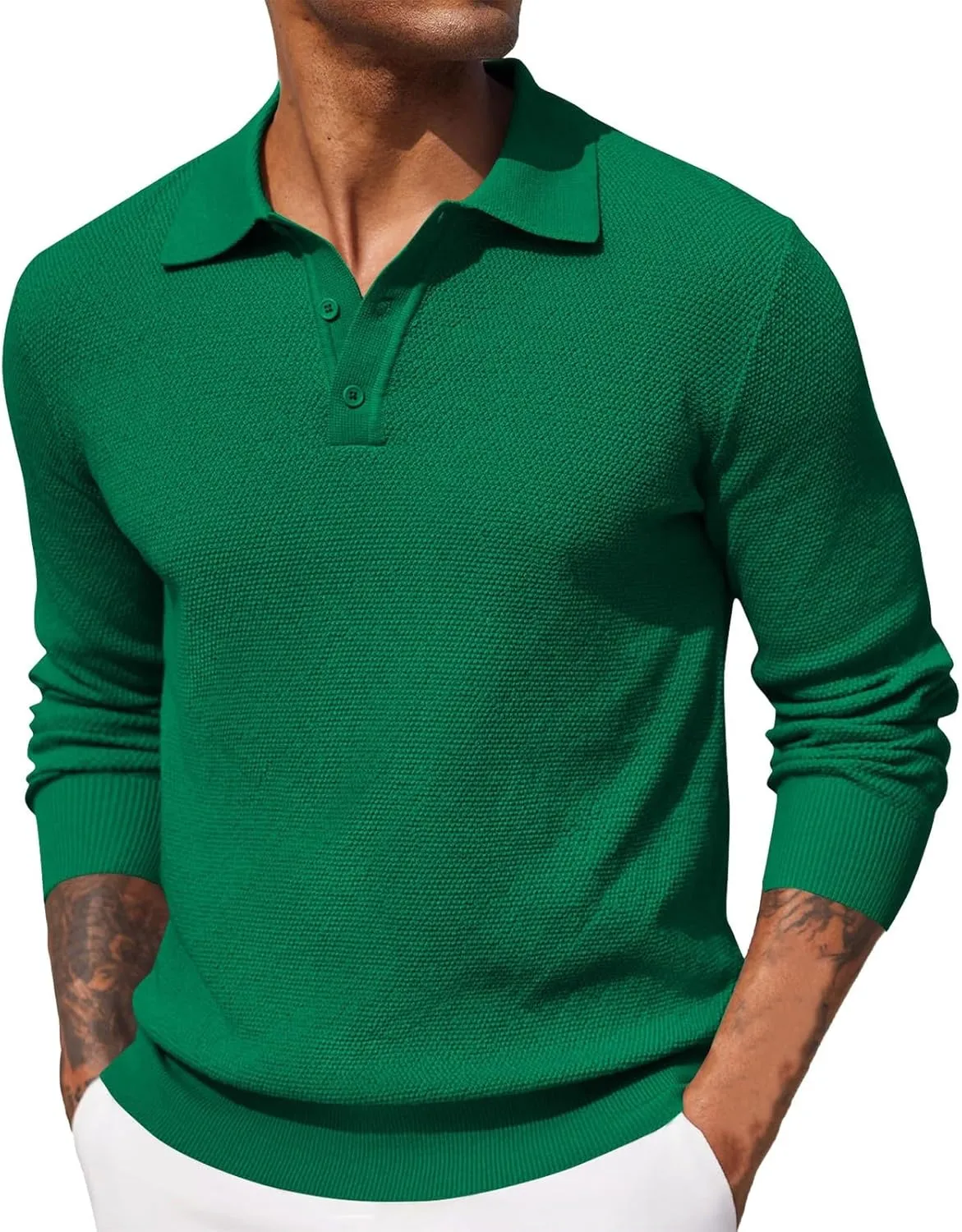 Cotton Long Sleeve Shirt Men Long Sleeved Shirt Mens Polo T Shirts Trucker Shirts for Men Men's Quarter Zip