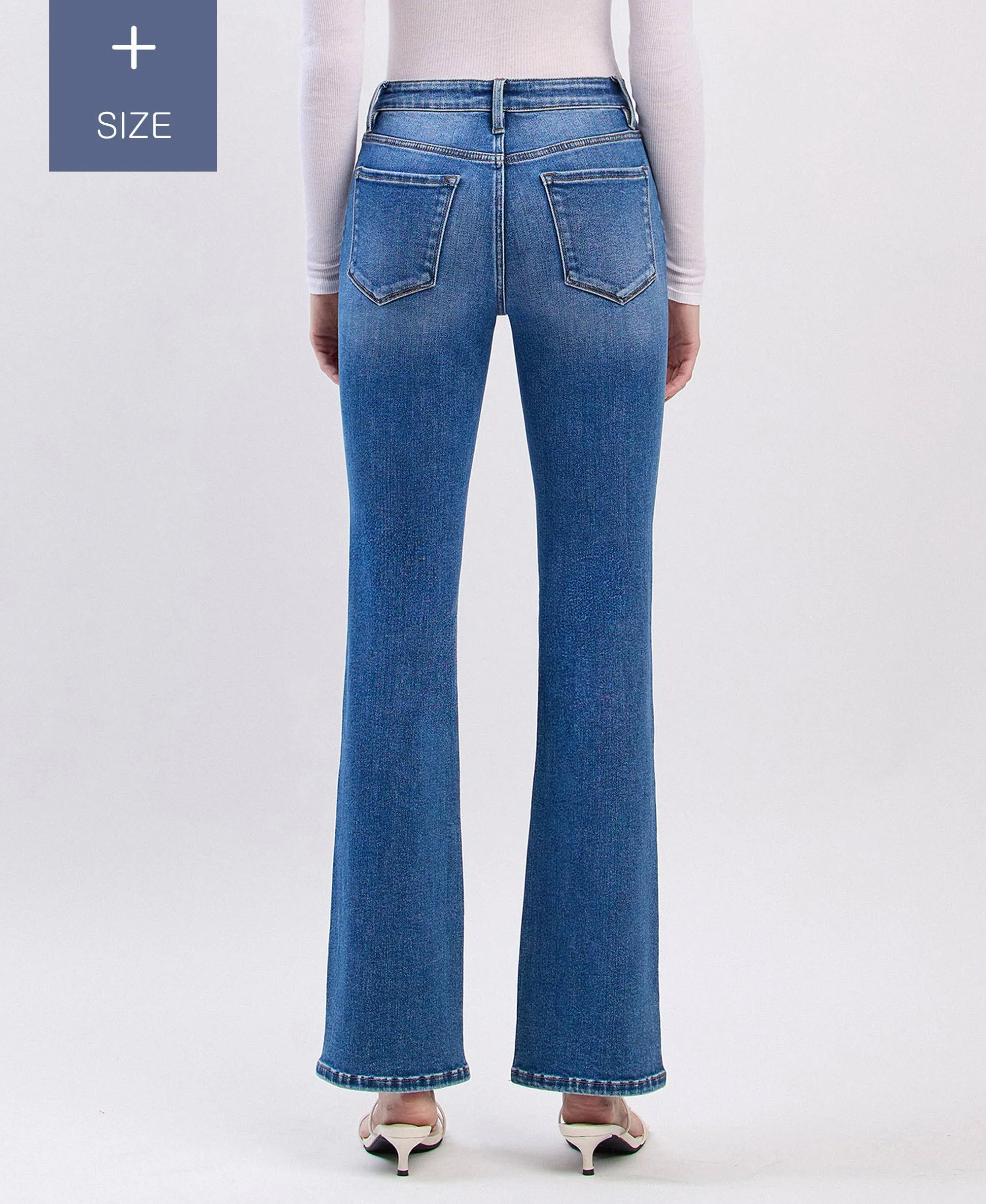 Curvy Lovervet Tummy Control High Rise Bootcut Jean