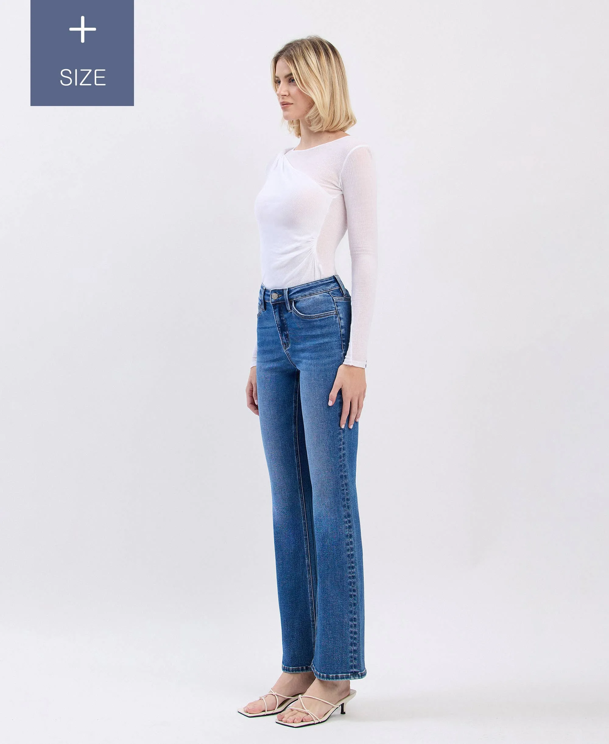Curvy Lovervet Tummy Control High Rise Bootcut Jean