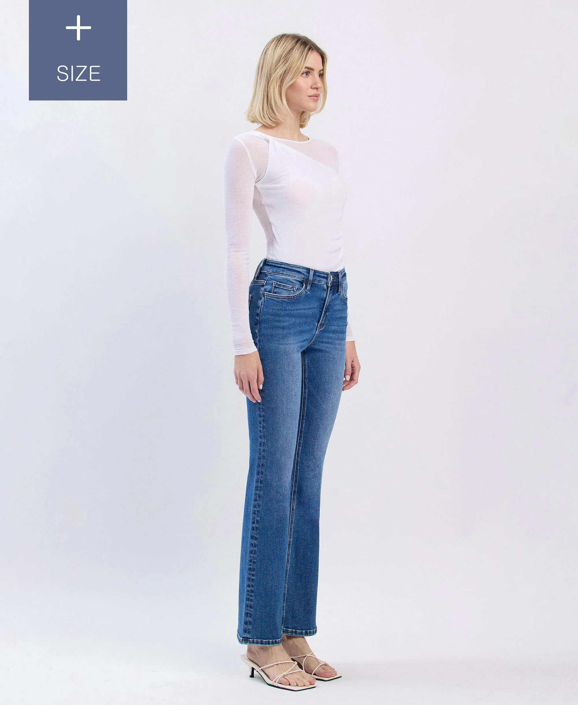 Curvy Lovervet Tummy Control High Rise Bootcut Jean