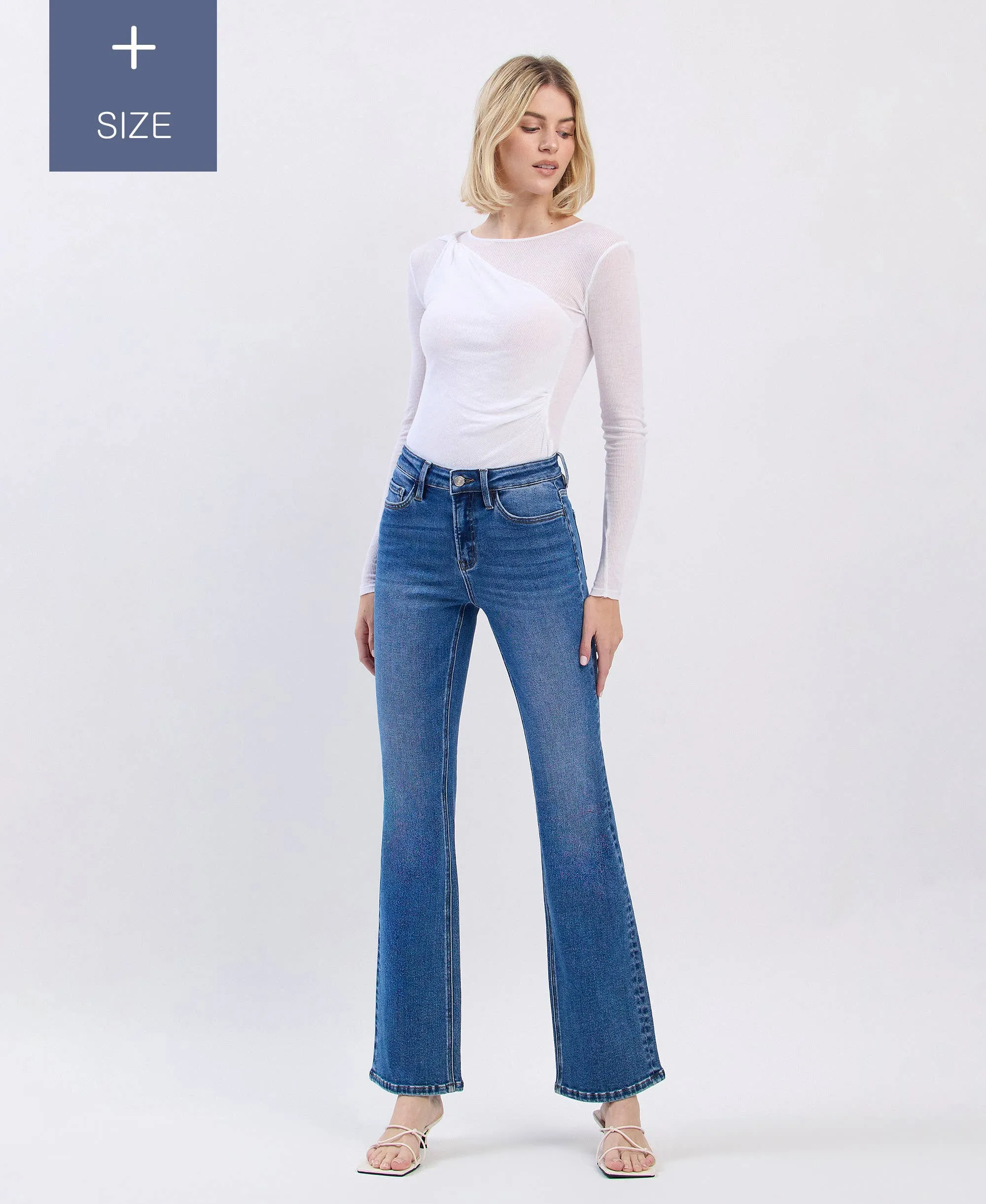 Curvy Lovervet Tummy Control High Rise Bootcut Jean