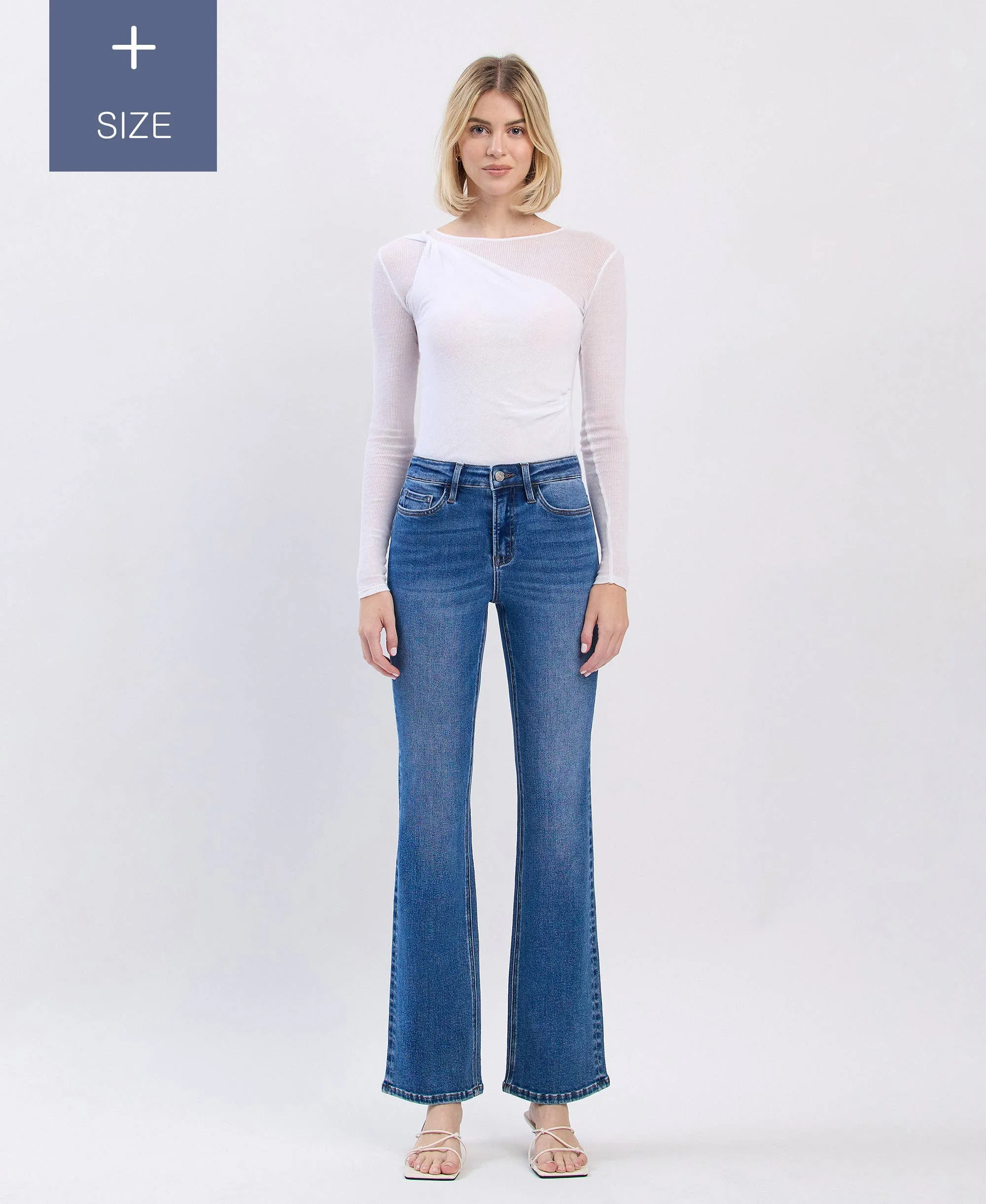 Curvy Lovervet Tummy Control High Rise Bootcut Jean