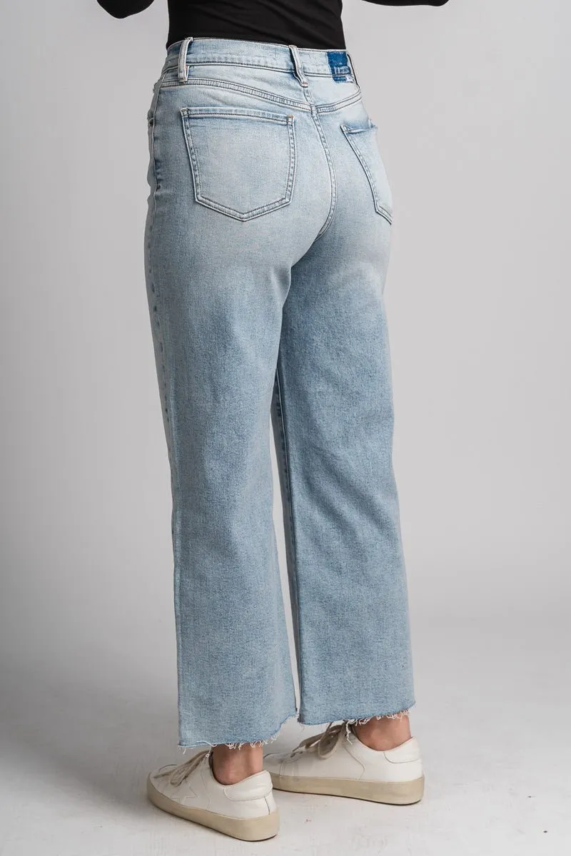 Daze Pleaser high rise wide ankle jeans miracle