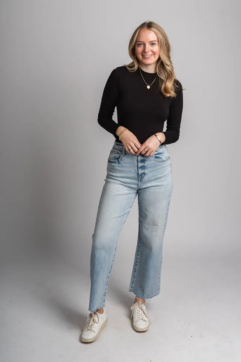 Daze Pleaser high rise wide ankle jeans miracle