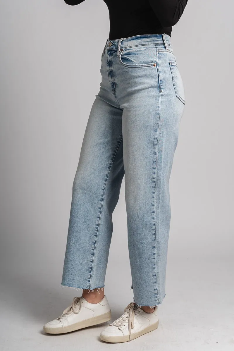 Daze Pleaser high rise wide ankle jeans miracle
