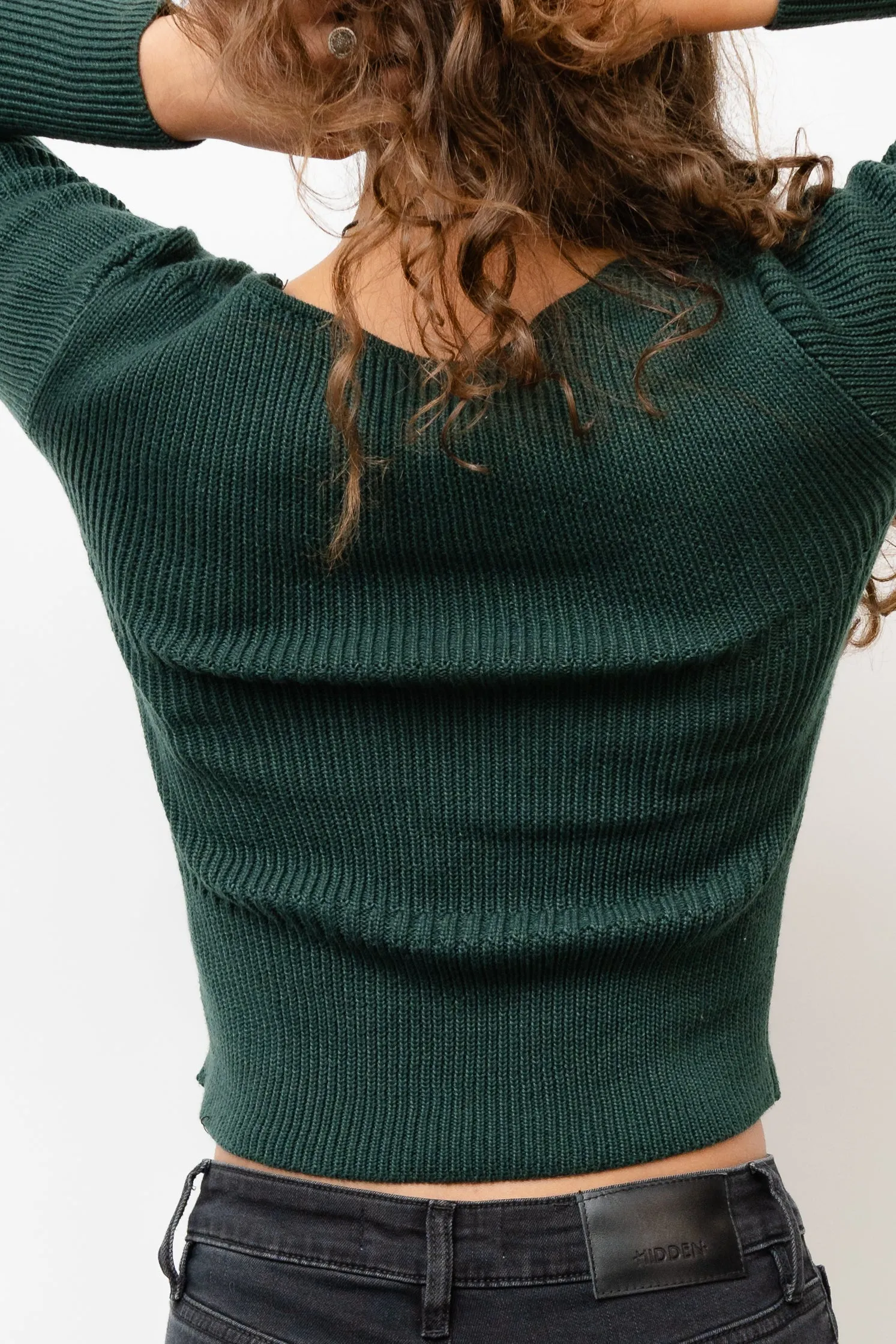 Fitted Square Neck Sweater
