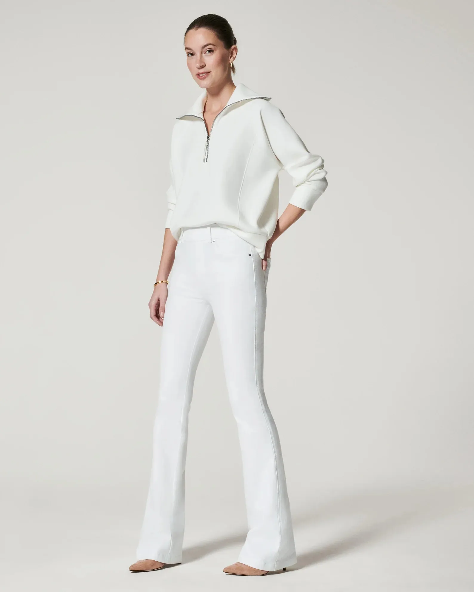 Flare Jeans White