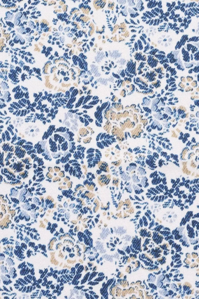 Floral Long Sleeve Shirt - Navy