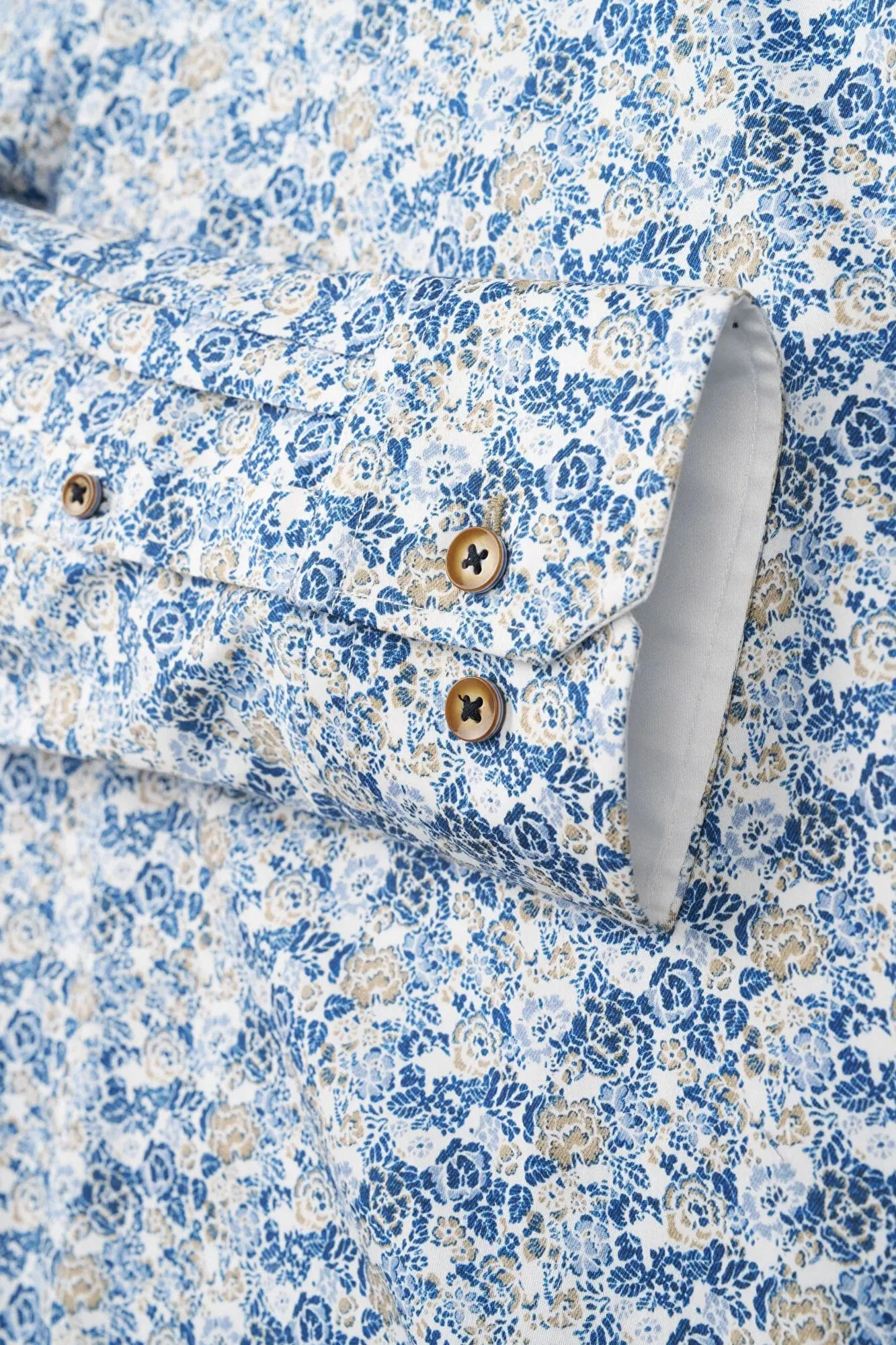 Floral Long Sleeve Shirt - Navy