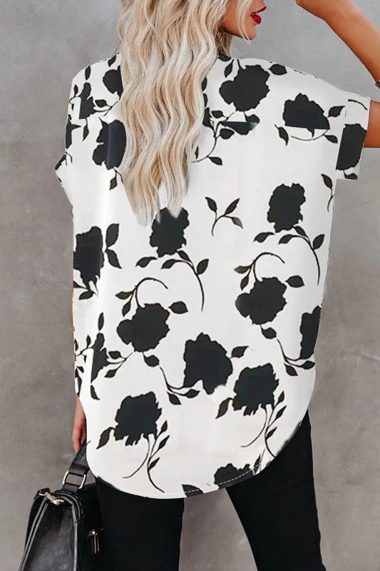 Game Night Floral Top