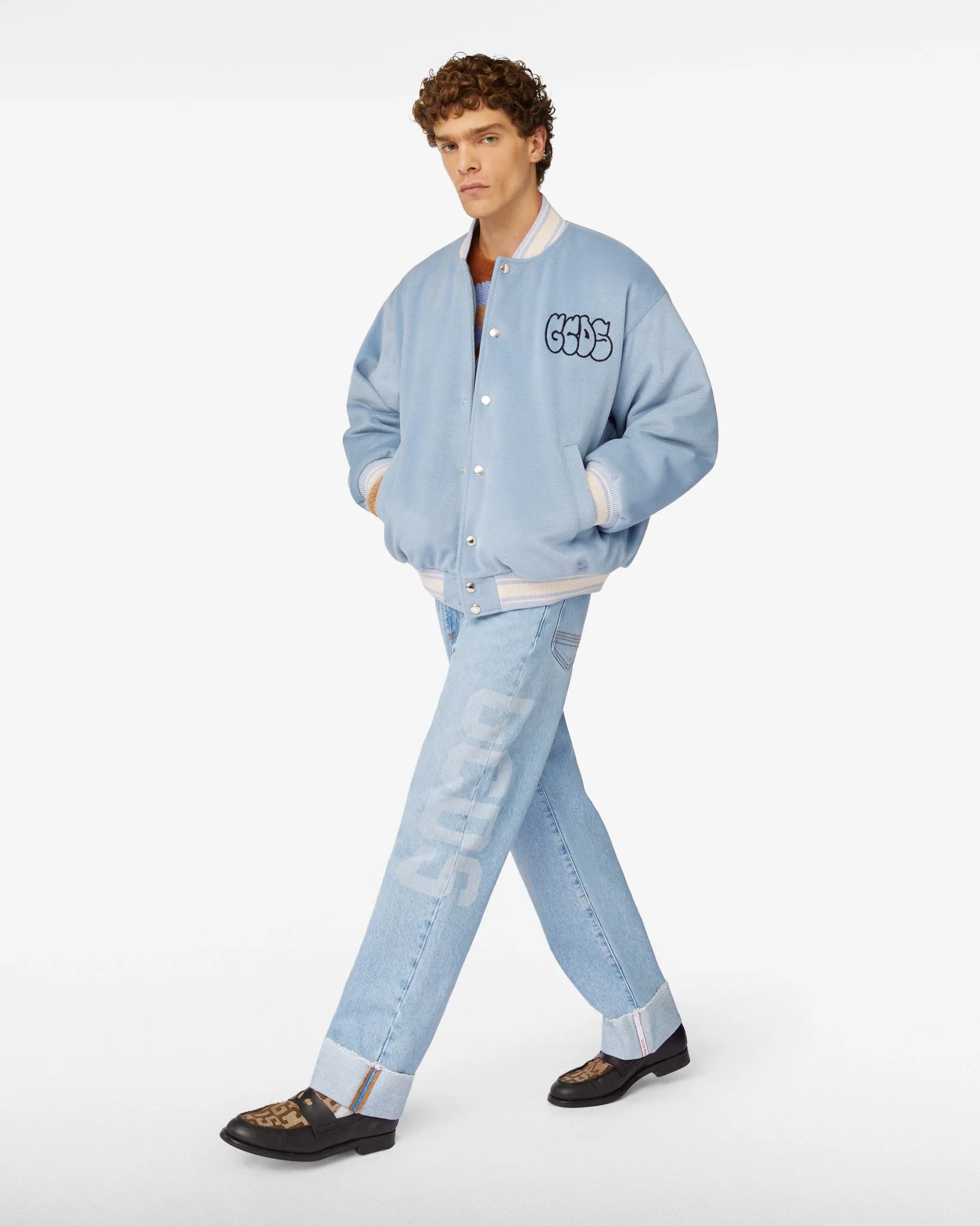 Gcds Relaxed Laser Denim Trousers