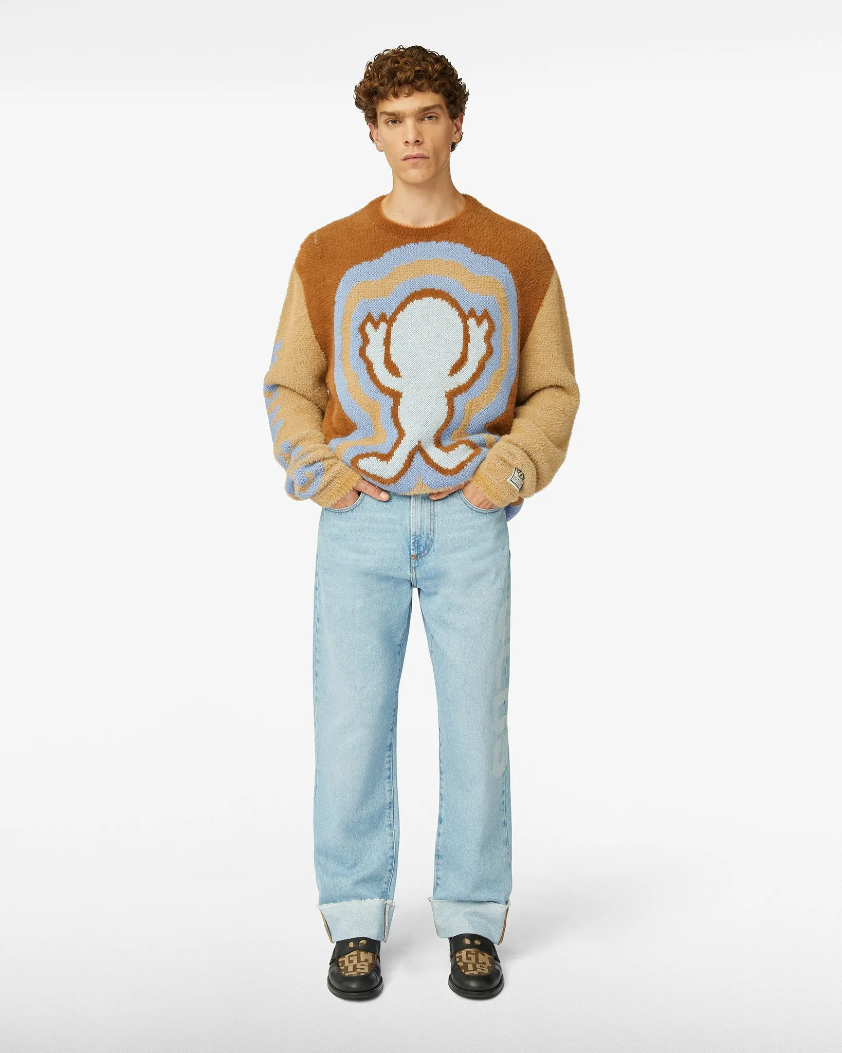 Gcds Relaxed Laser Denim Trousers
