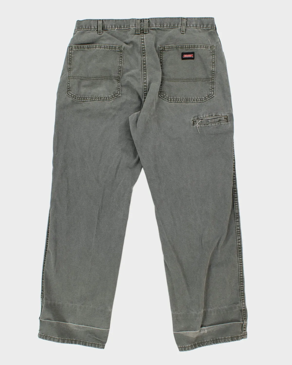 Genuine Dickies Relaxed Fit Green Carpenter Trousers - W38 L30