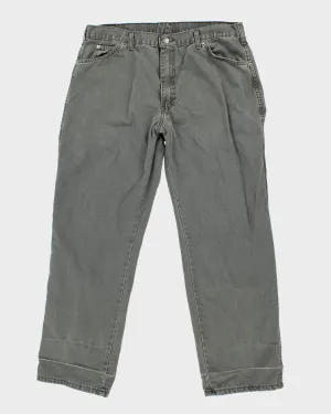 Genuine Dickies Relaxed Fit Green Carpenter Trousers - W38 L30