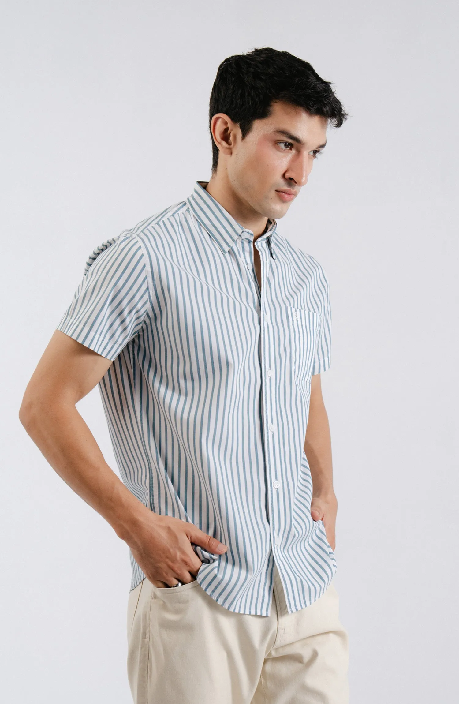 Half Sleeves Yarn Dyed Shirt
