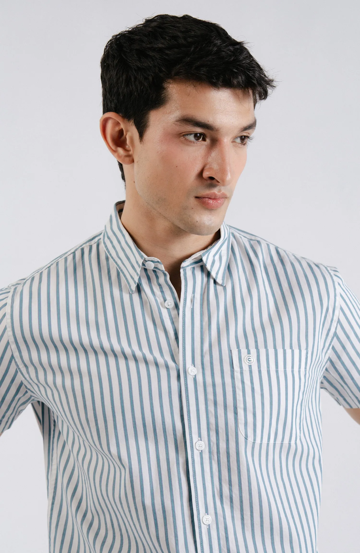 Half Sleeves Yarn Dyed Shirt