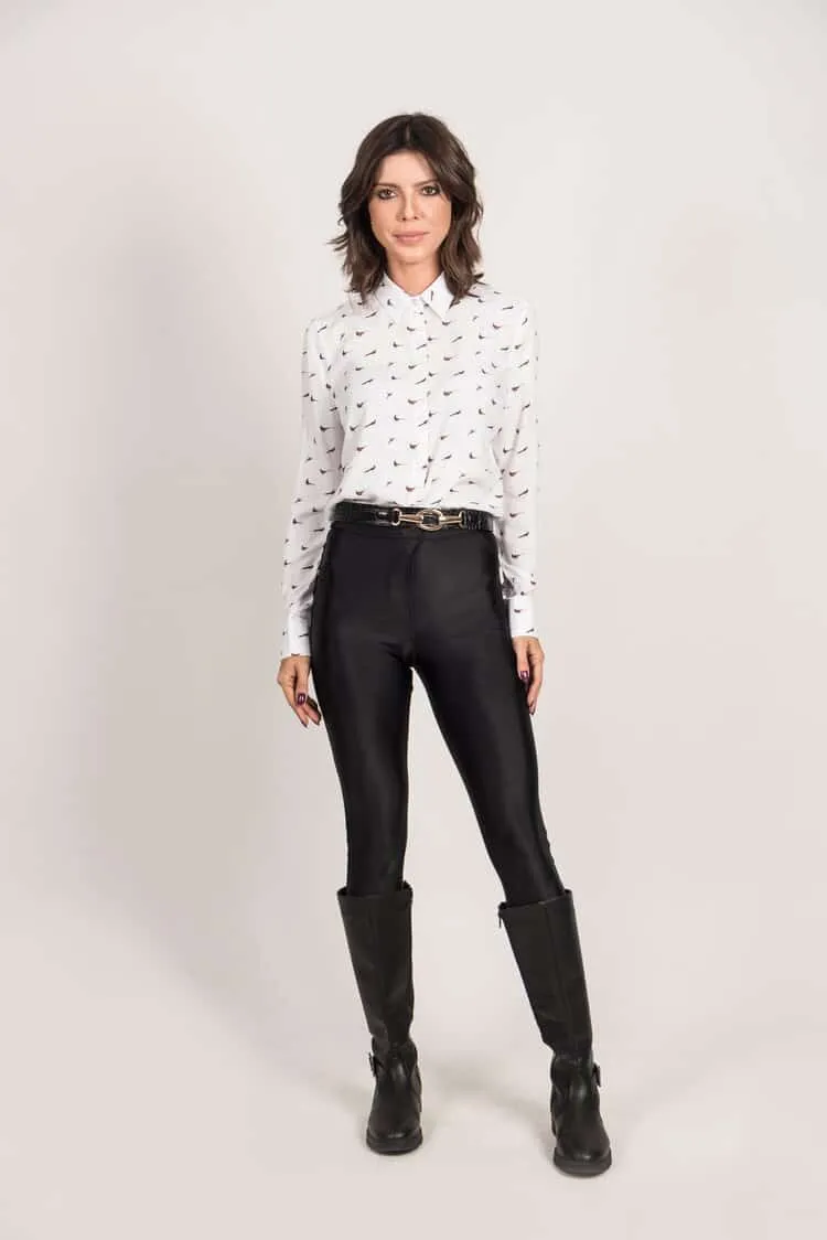 Hartwell Lydia Ladies Pheasant Party Print Shirt