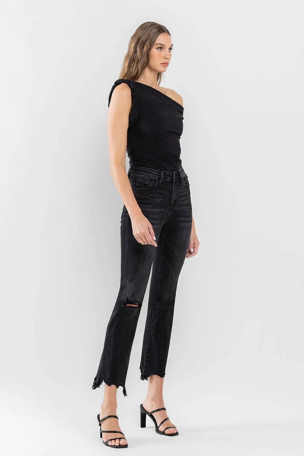 HIGH RISE ANKLE BOOTCUT JEANS F4927: FLAWLESSLY / 32