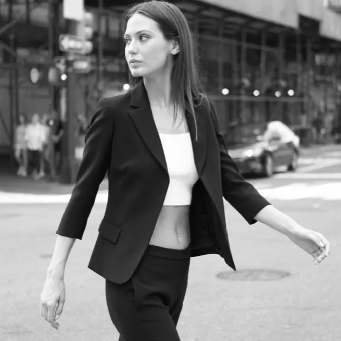 INDEX 3/4 Sleeve Fitted Blazer