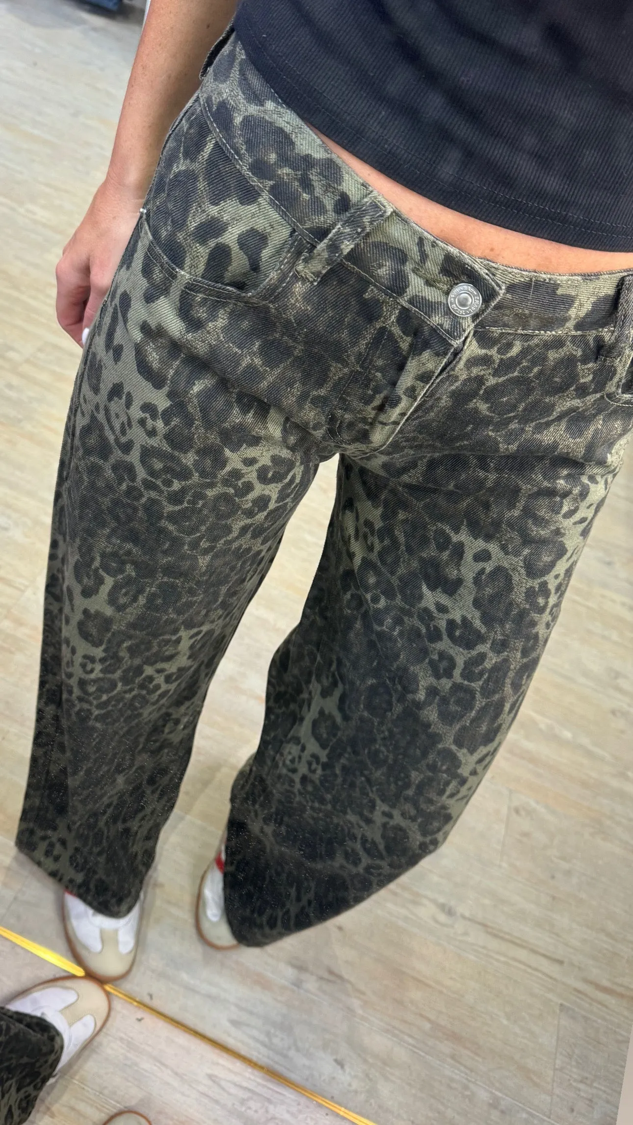 Ivy Khaki Leopard Jeans