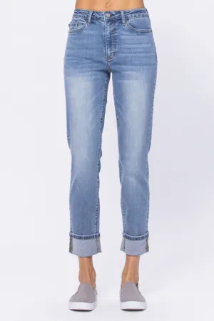 Judy Blue High Waist Vintage Wash Boyfriend - Available in Misses and Plus Sizes