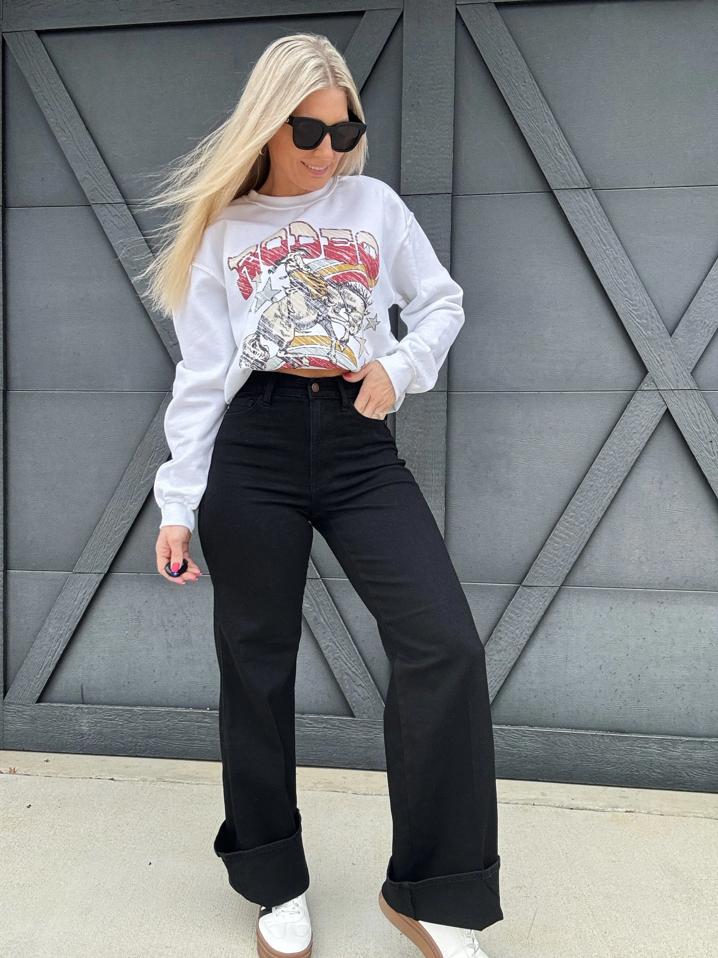 Judy Blue Retro Wide Cuff Jeans