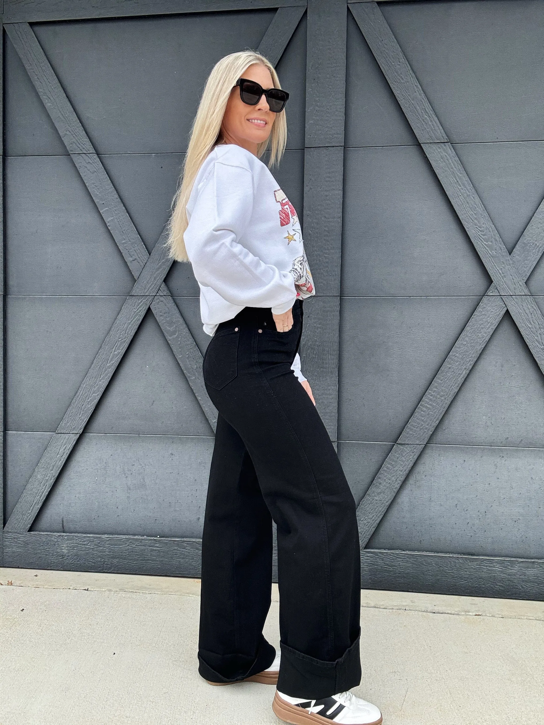 Judy Blue Retro Wide Cuff Jeans