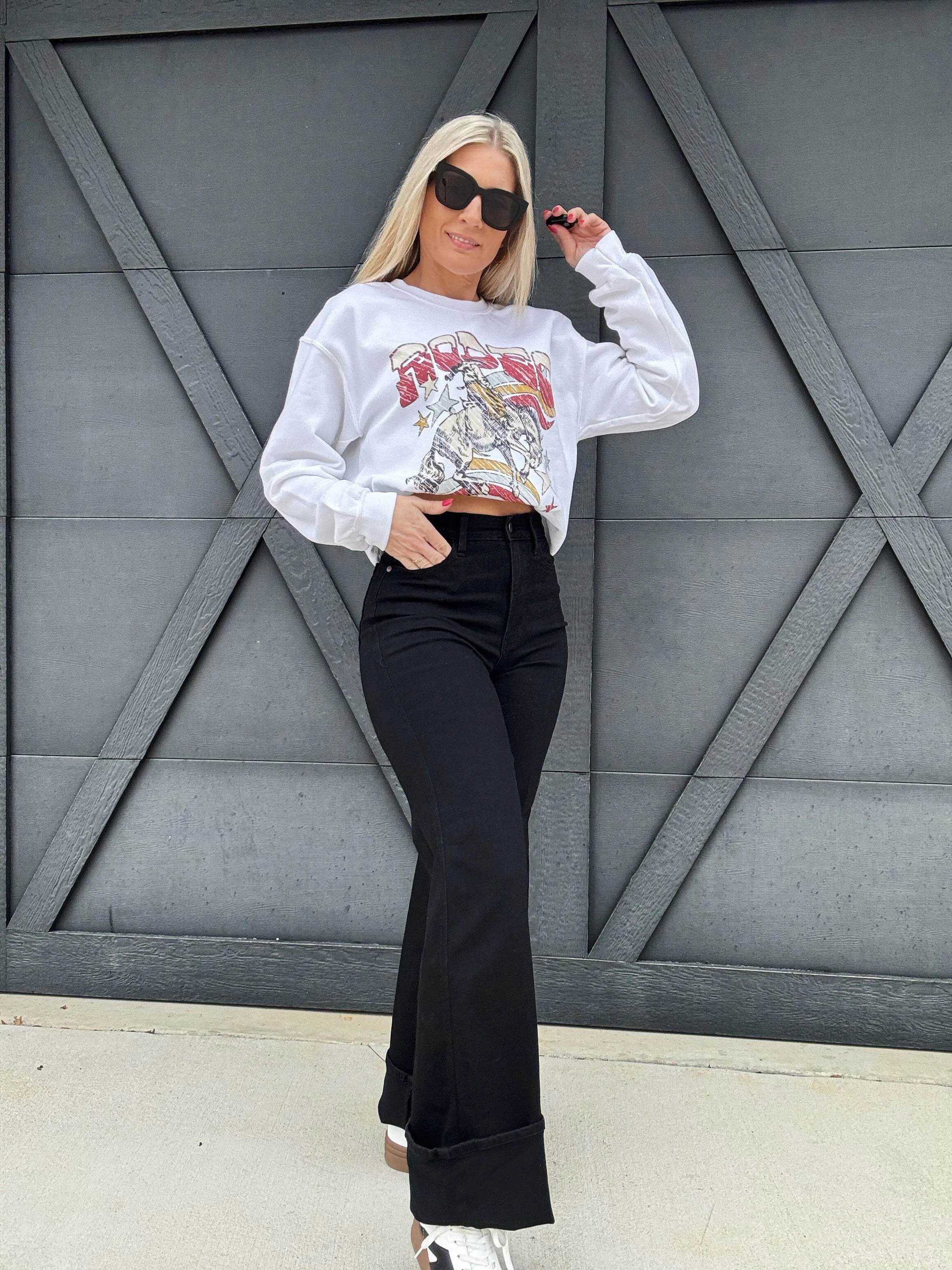 Judy Blue Retro Wide Cuff Jeans